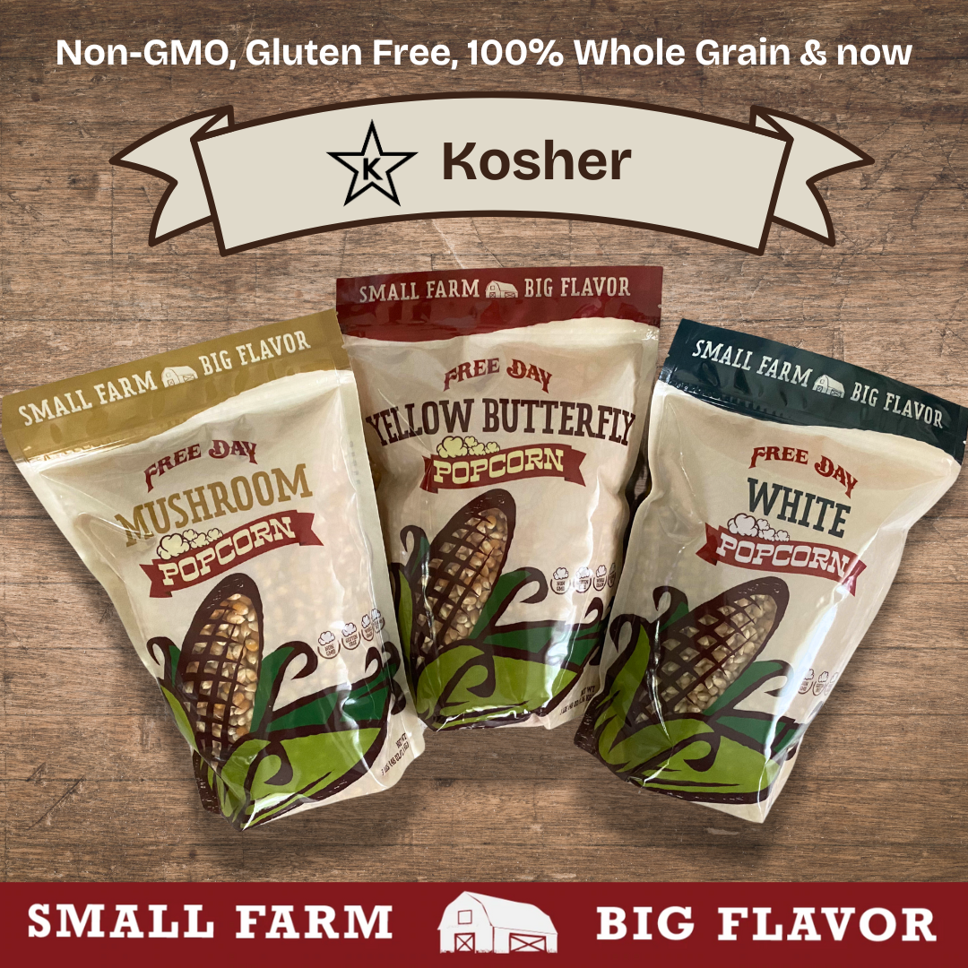 Free Day Popcorn Now Certified Kosher Through Star-K