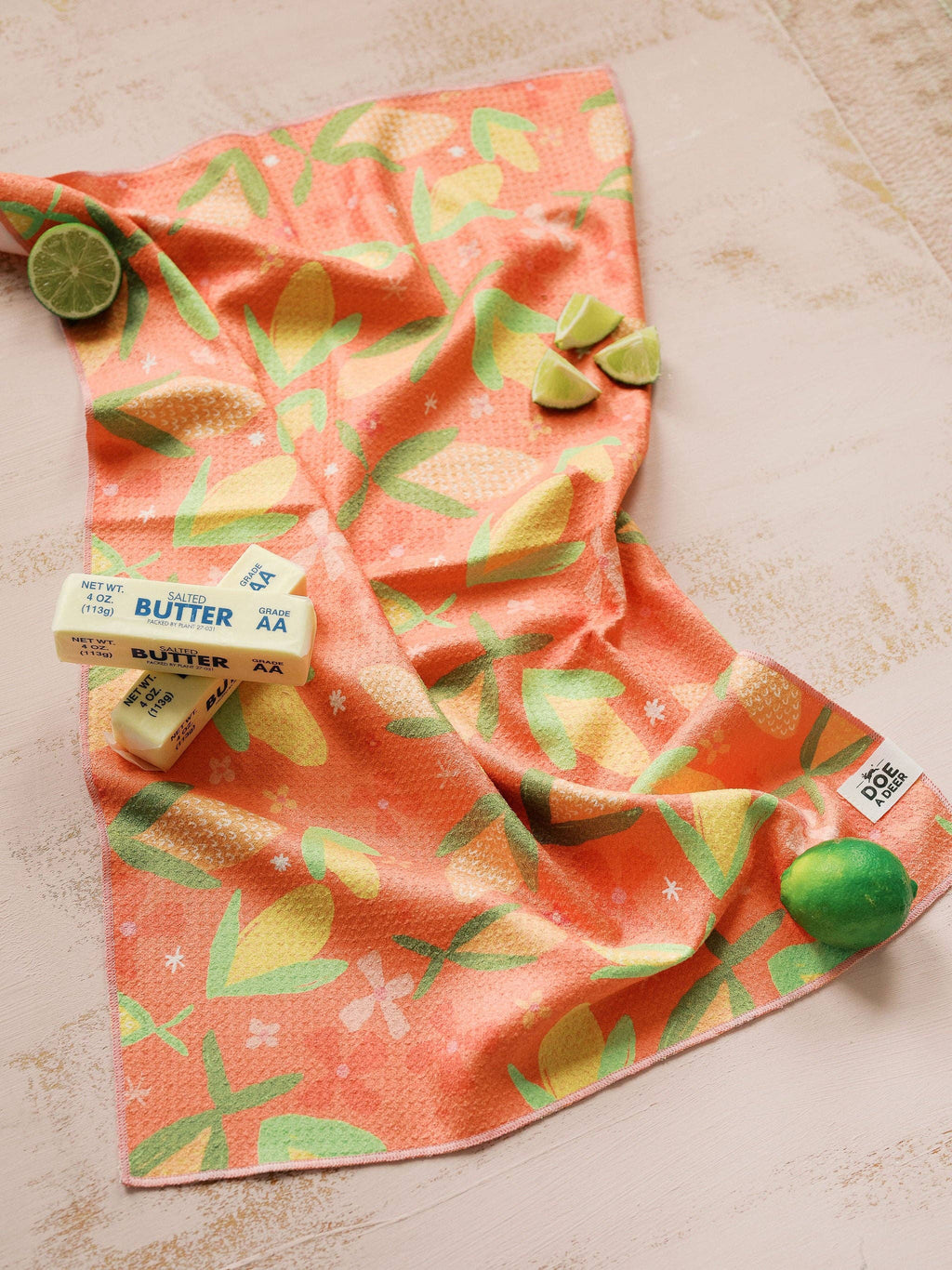 Corn & Flowers Waffle Towel | Doe A Deer