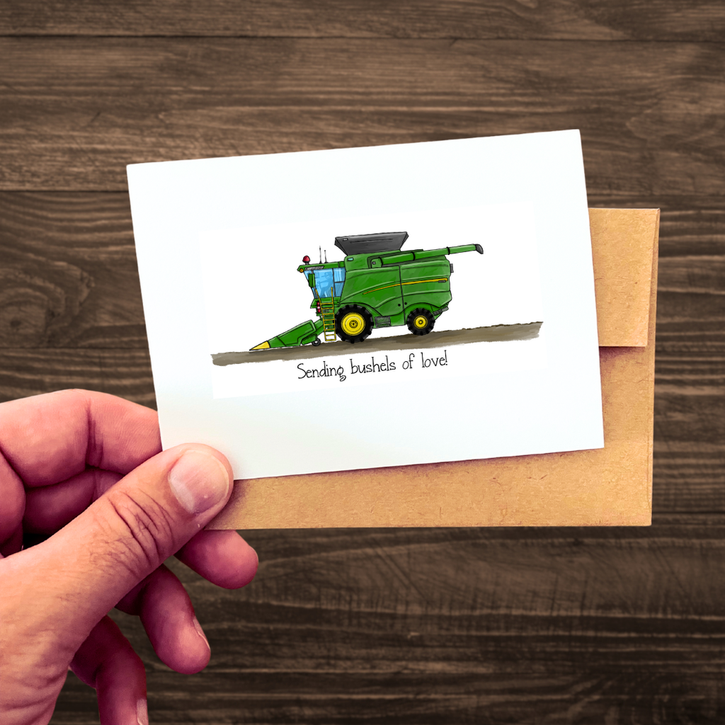 Sending Bushels of Love Greeting Card | Kevin & Kaia