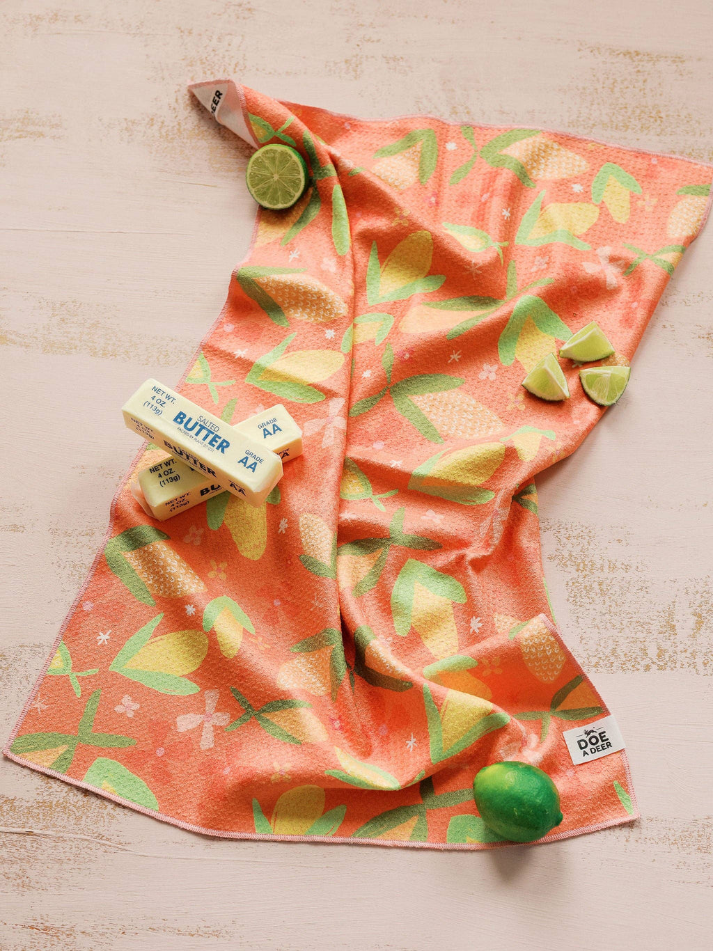 Corn & Flowers Waffle Towel | Doe A Deer