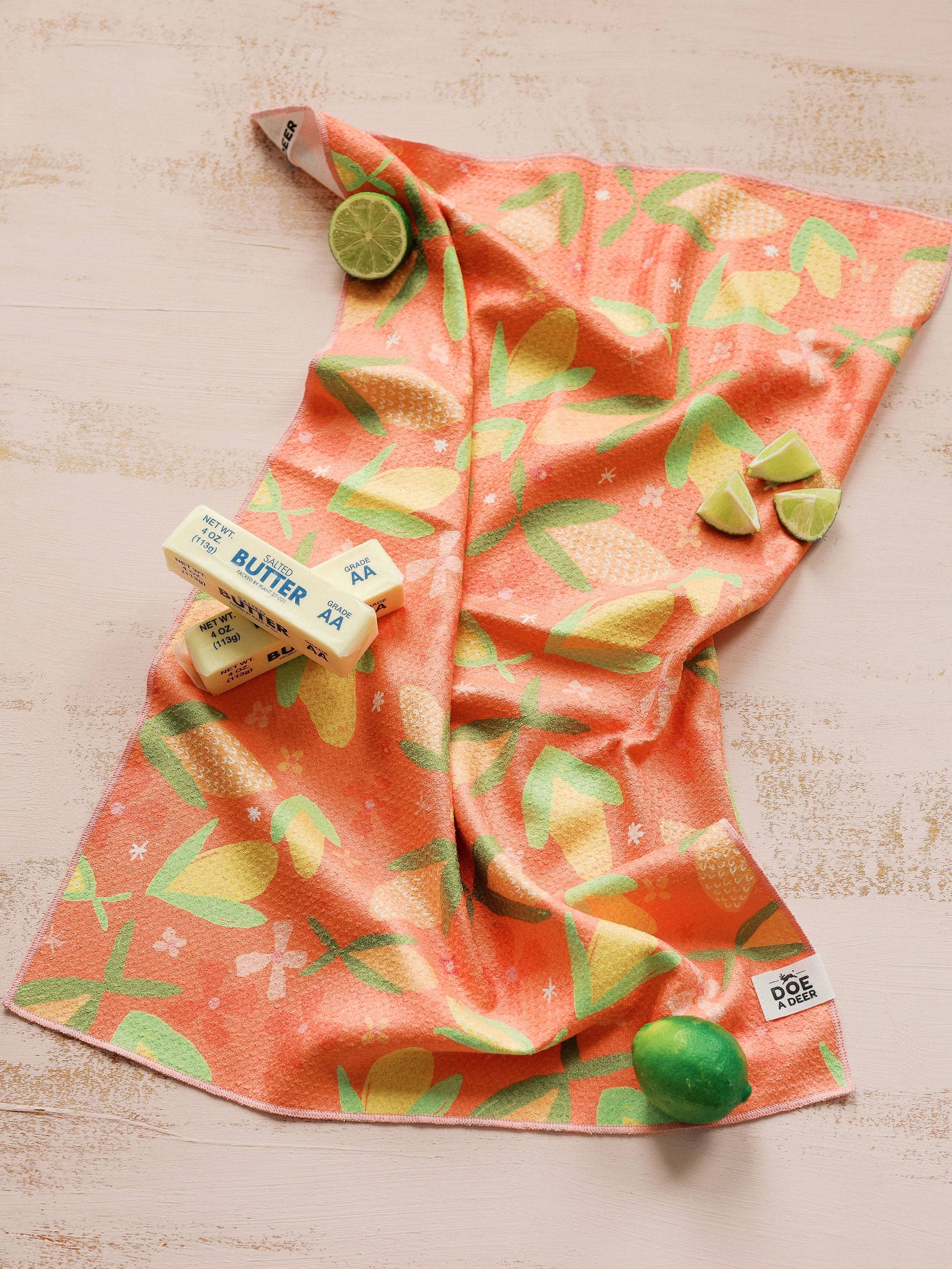 Corn & Flowers Waffle Towel | Doe A Deer