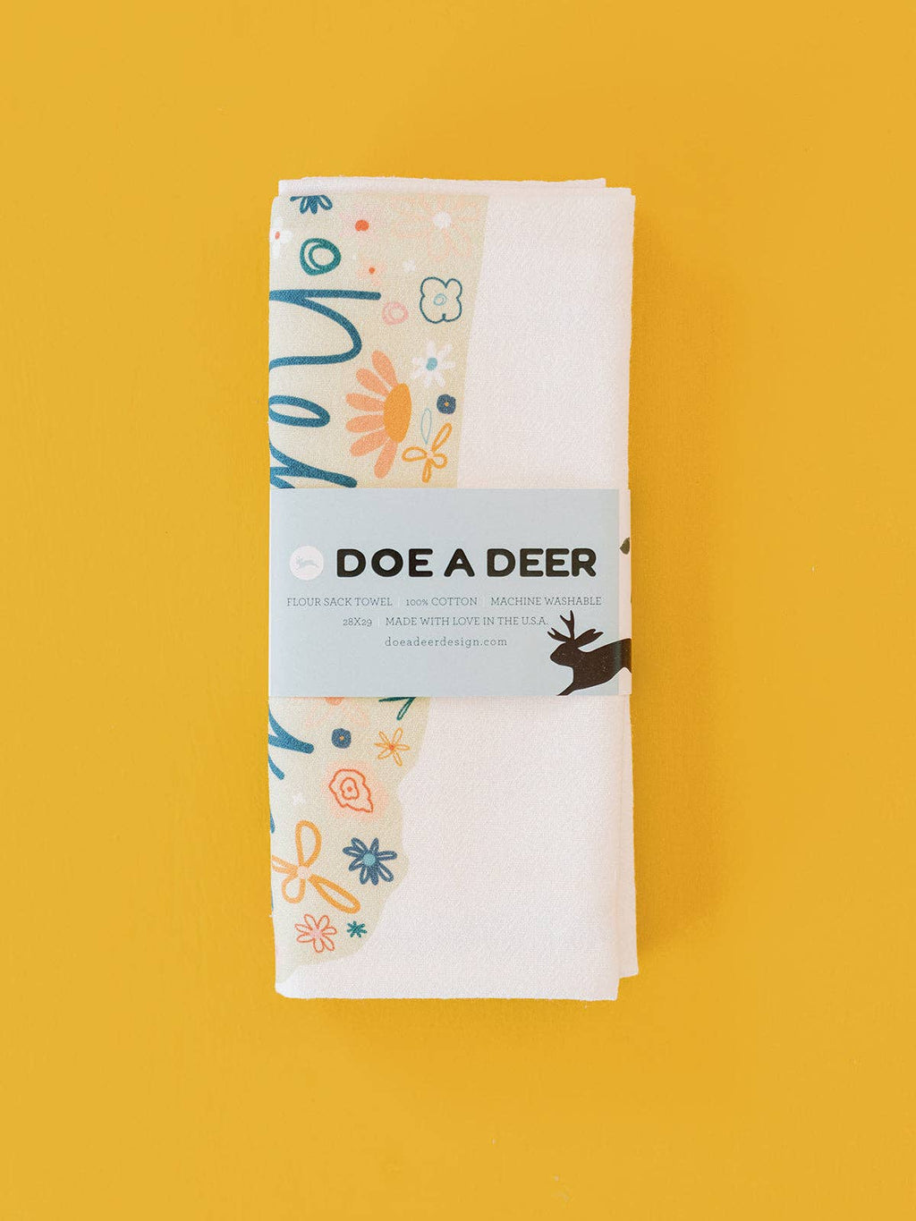 Nebraska Floral Towel | Doe a Deer