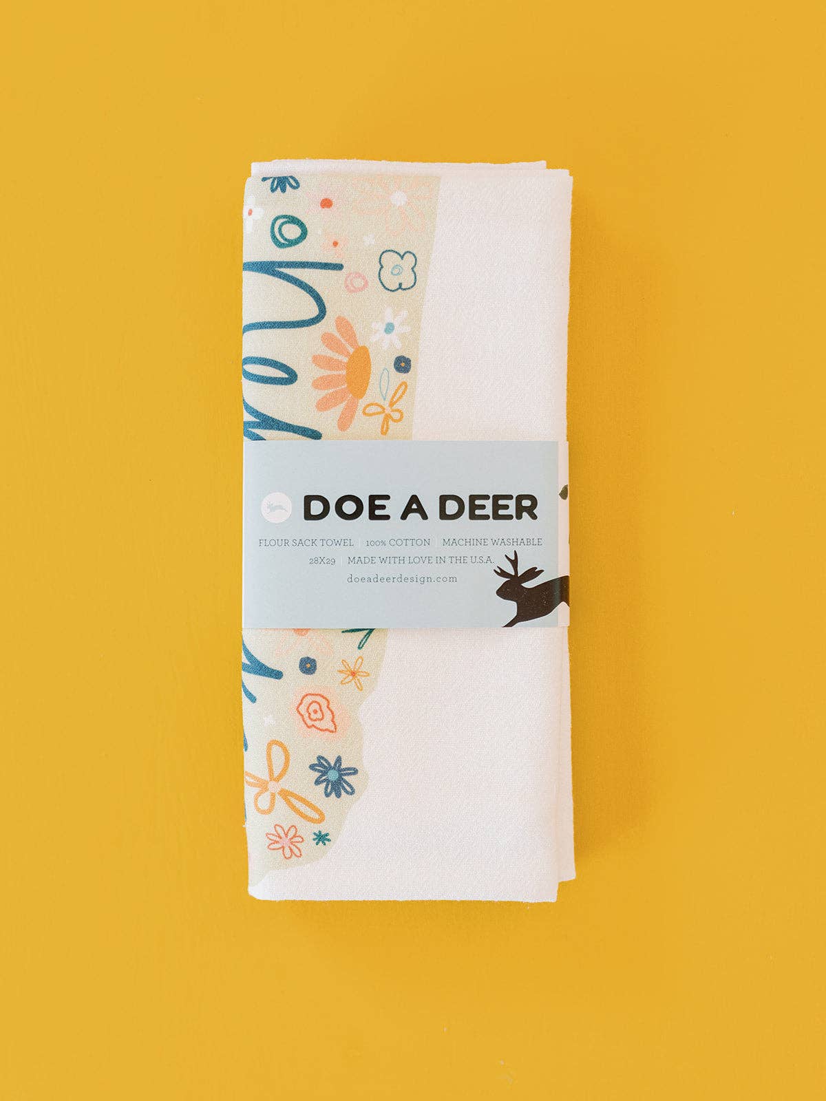 Nebraska Floral Towel | Doe a Deer