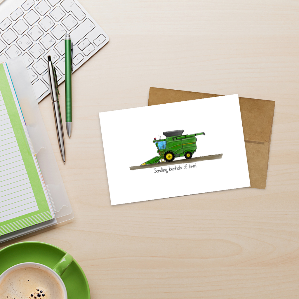 Sending Bushels of Love Greeting Card | Kevin & Kaia