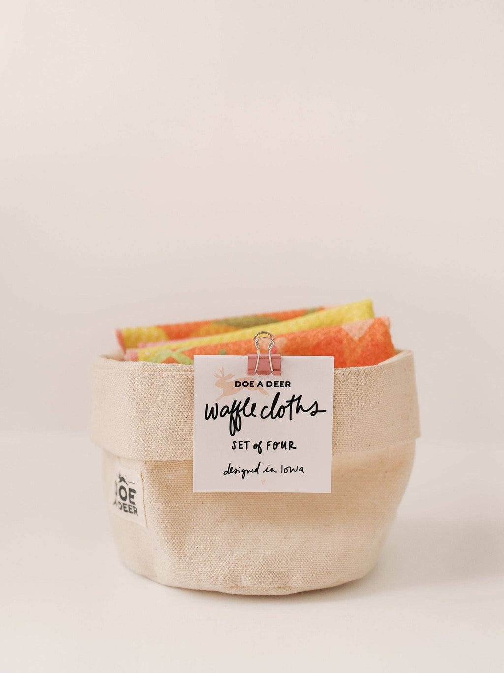 Corn & Flowers Waffle Cloths - Set of 4 | Doe A Deer