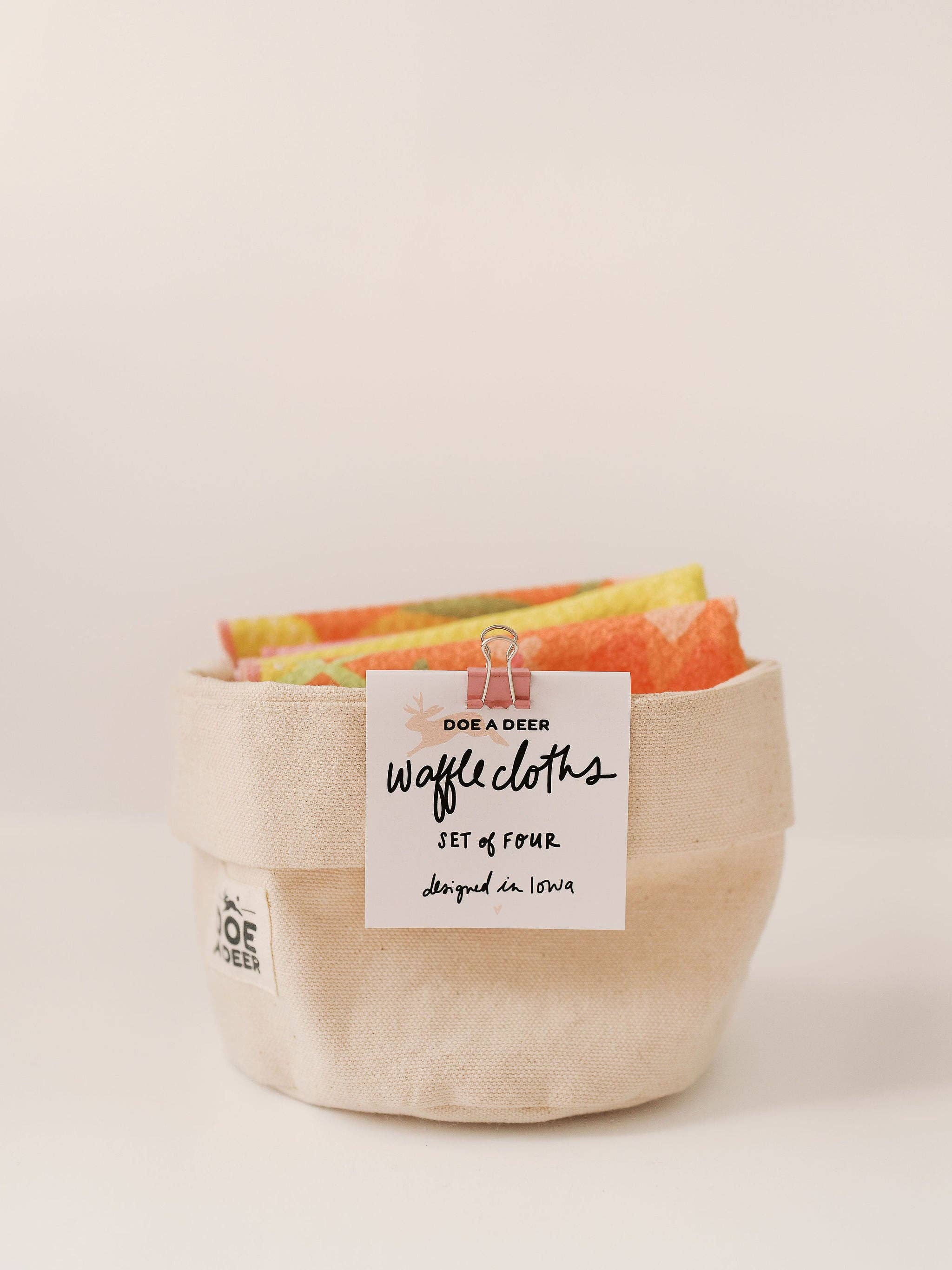 Corn & Flowers Waffle Cloths - Set of 4 | Doe A Deer