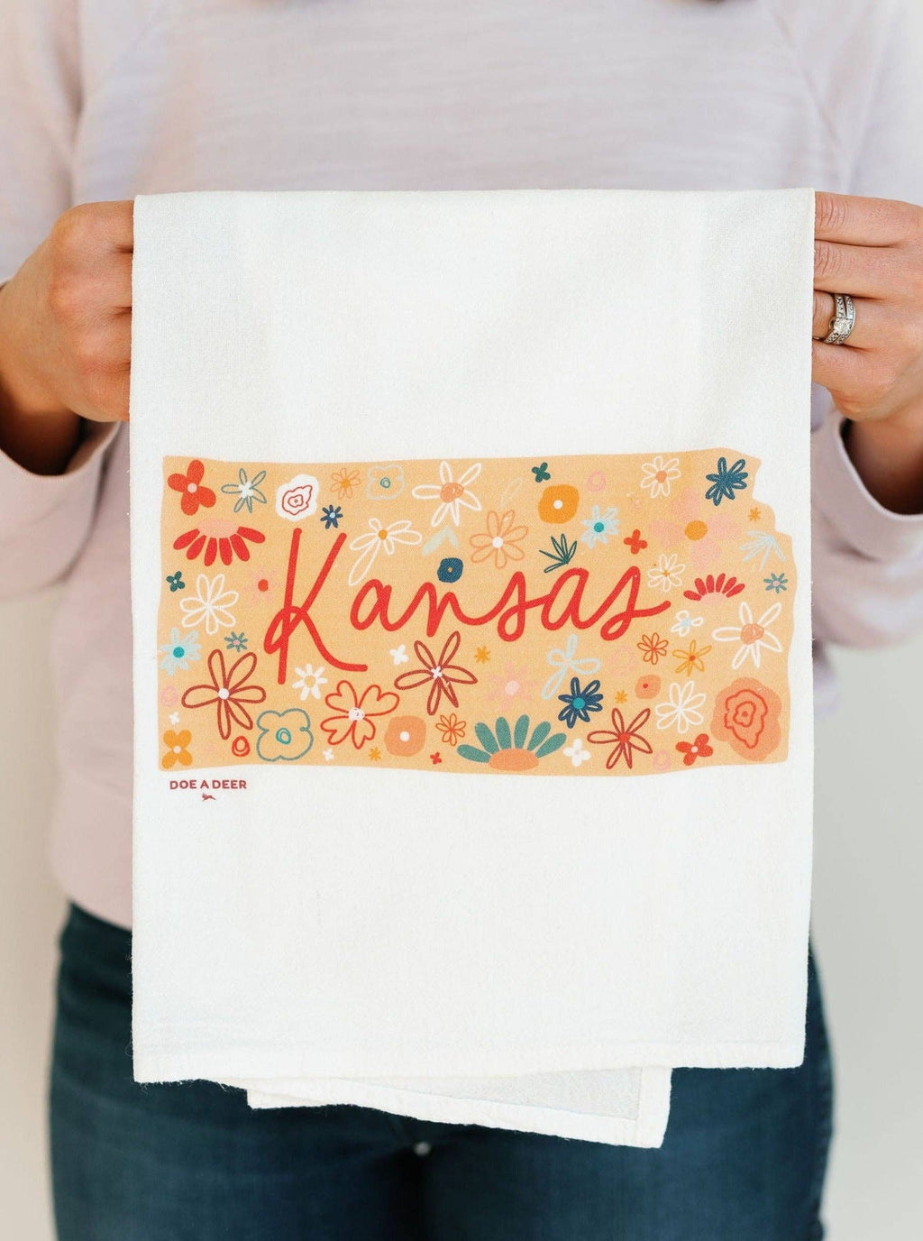 Kansas Floral Flour Sack Towel | Doe A Deer