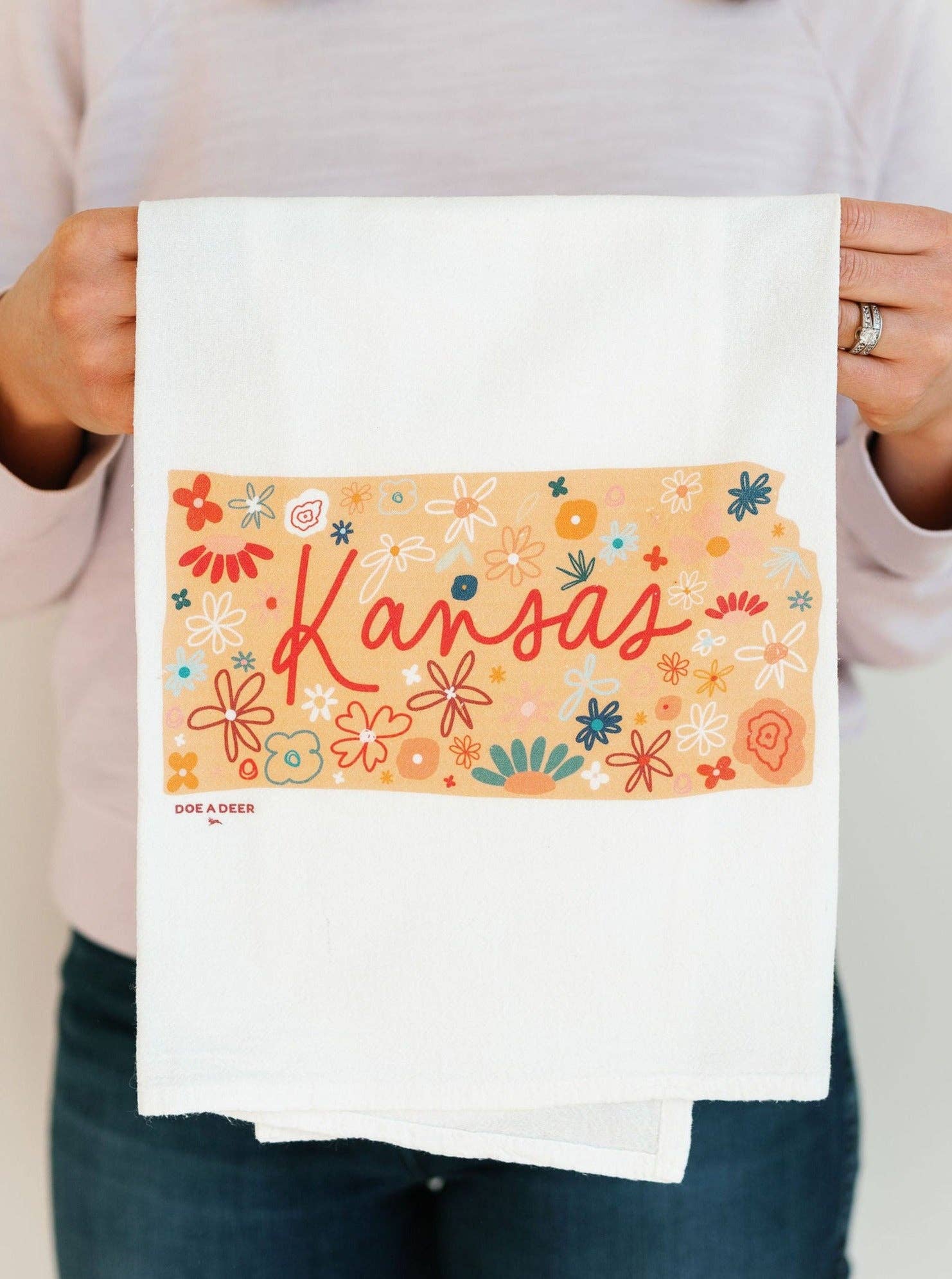 Kansas Floral Flour Sack Towel | Doe A Deer