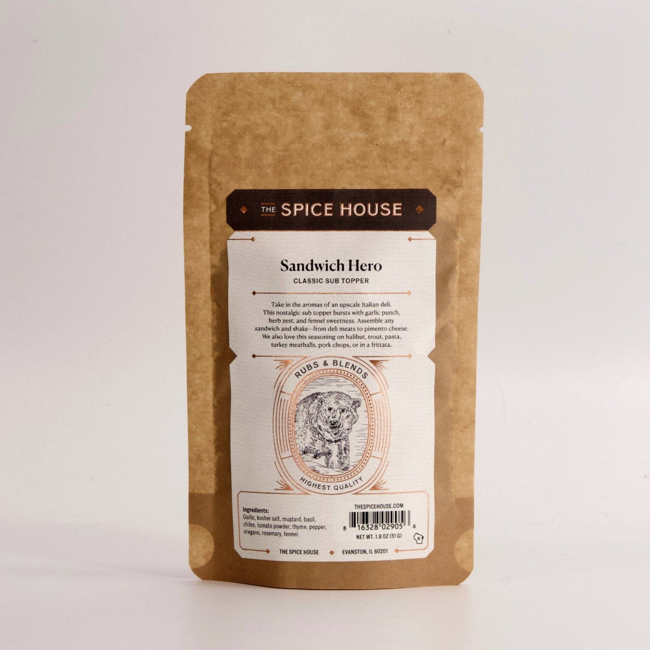 Sandwich Hero Classic Sub Topper | 2.1 oz jar | The Spice House