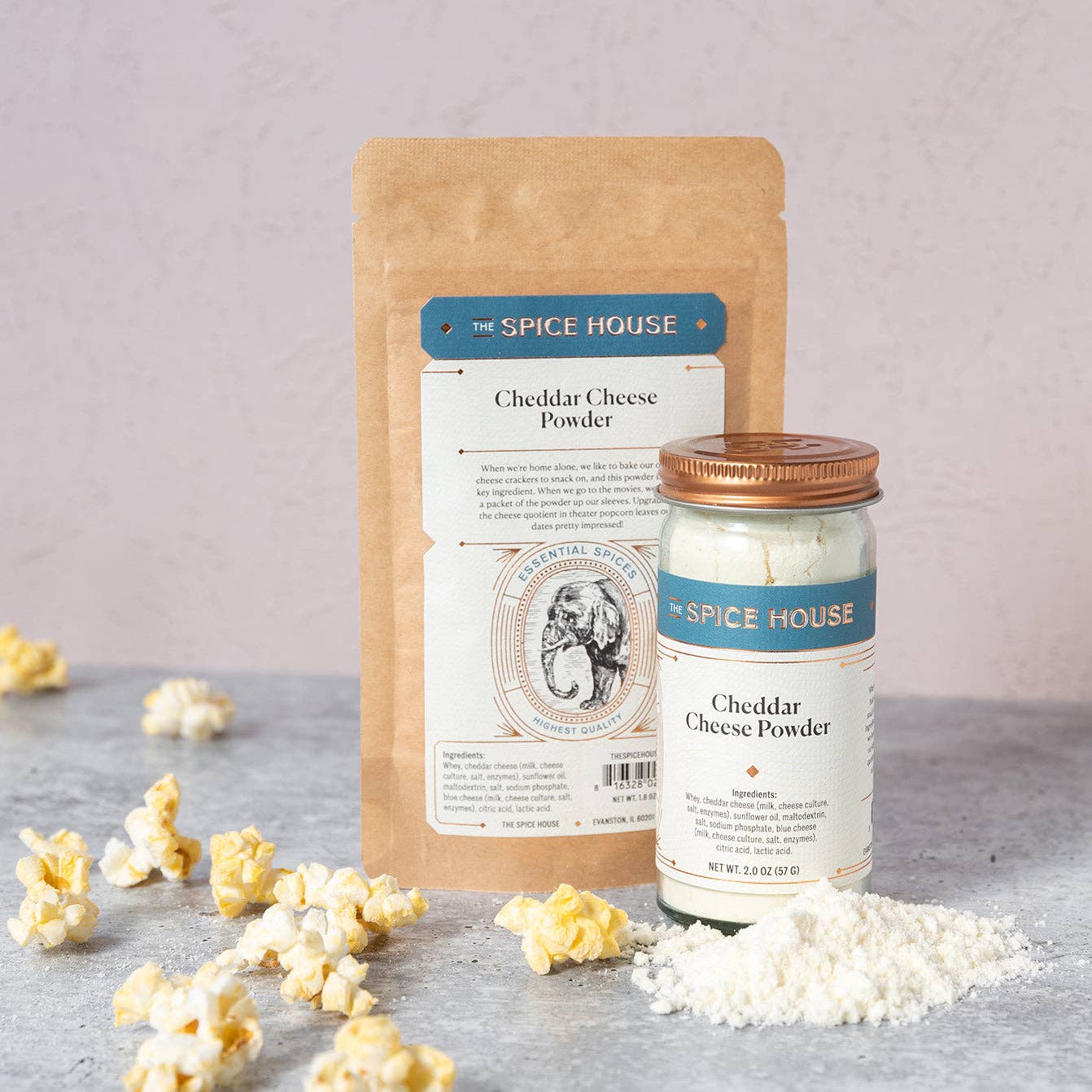 Cheese Powder, White Cheddar | 2.5 oz flatpack