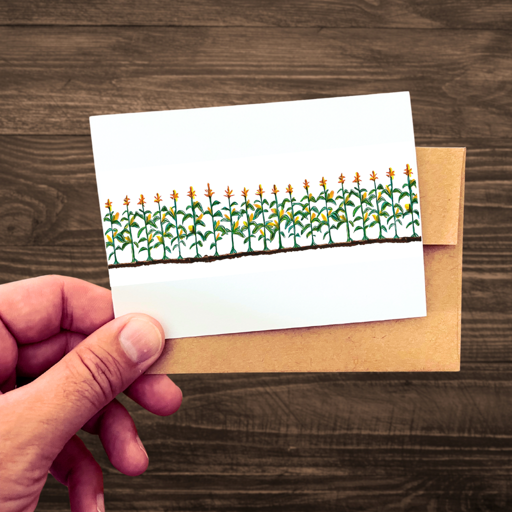 Corn Field Greeting Card | Kevin & Kaia