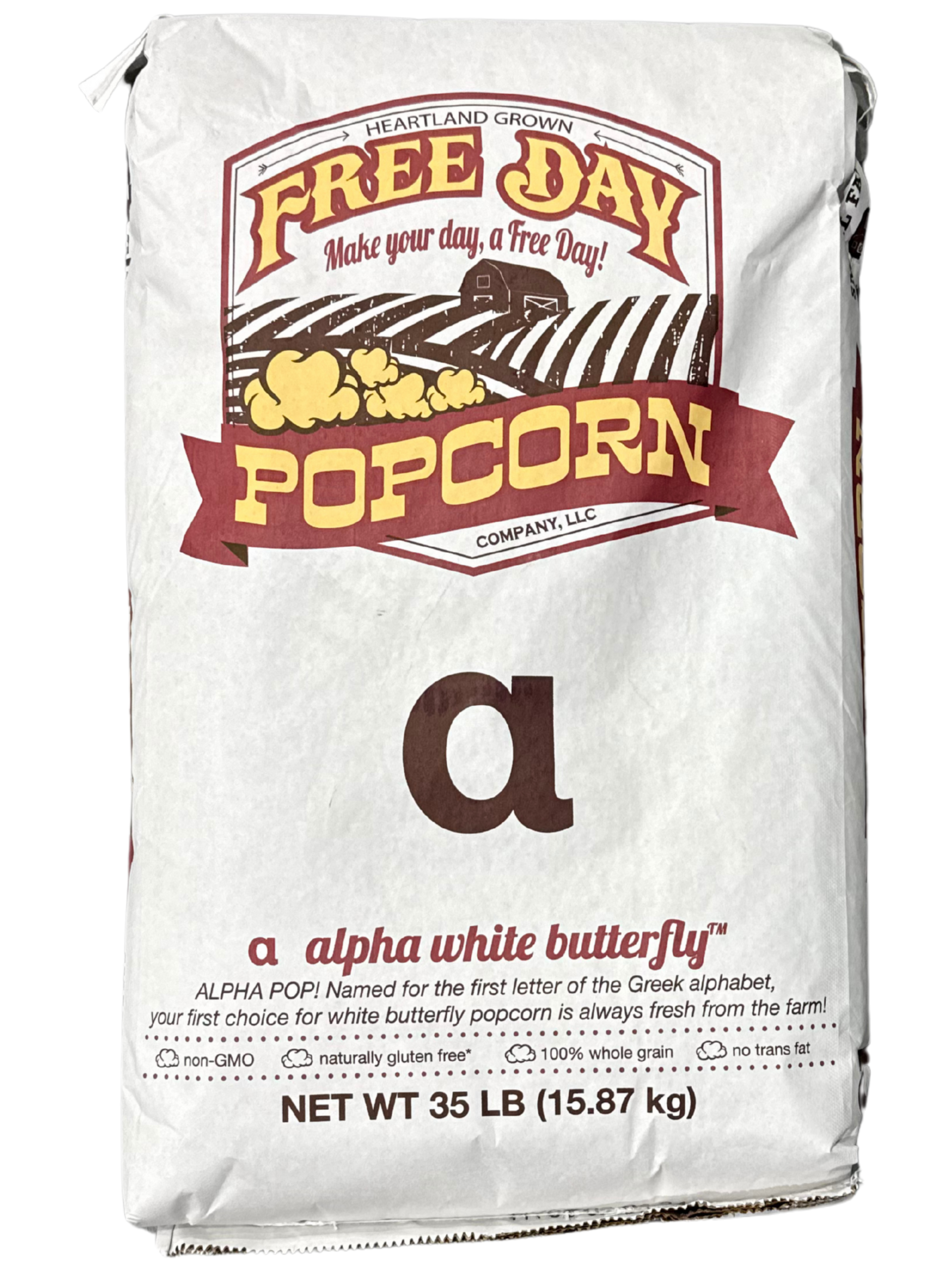 White Butterfly Popcorn, 35 lb Bag – Free Day Popcorn Company