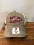 Free Day Popcorn Richardson 111 Trucker Hat | Khaki/Cream