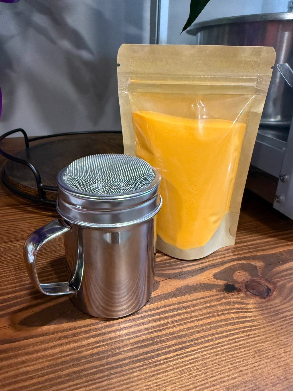 Fine Mesh Popcorn Seasoning Shaker | 6 oz Stainless Steel