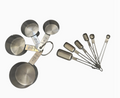 Stainless Steel Measuring Cups & Spoons Set