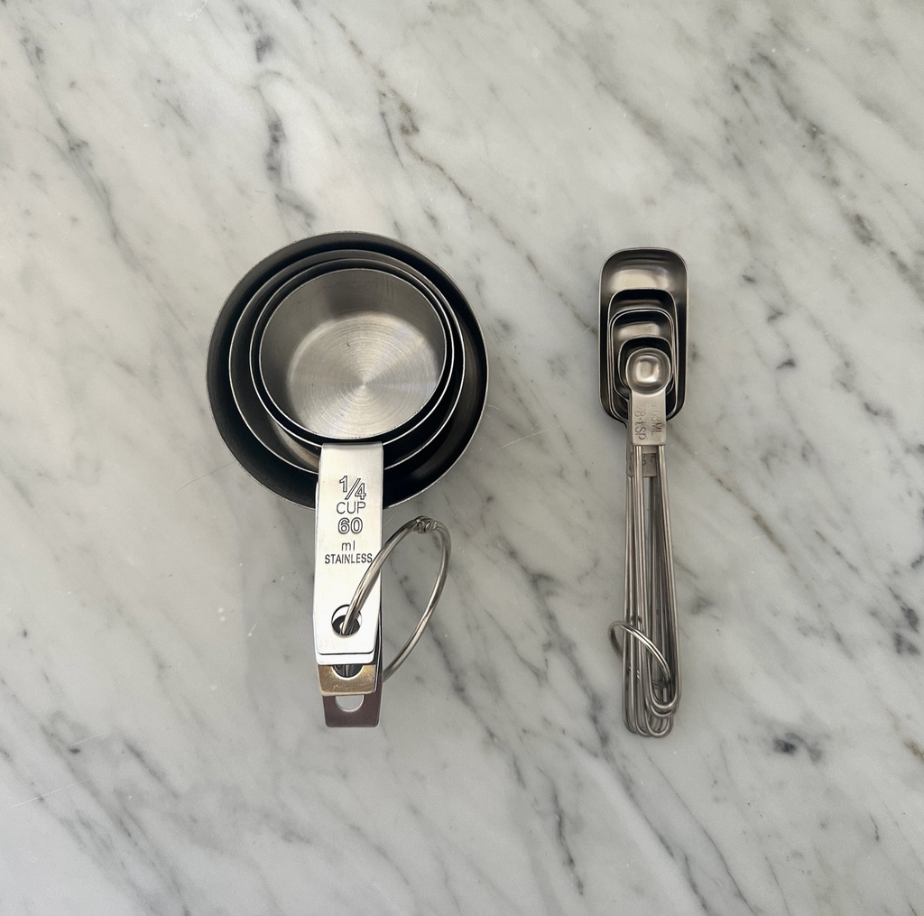 Stainless Steel Measuring Cups & Spoons Set