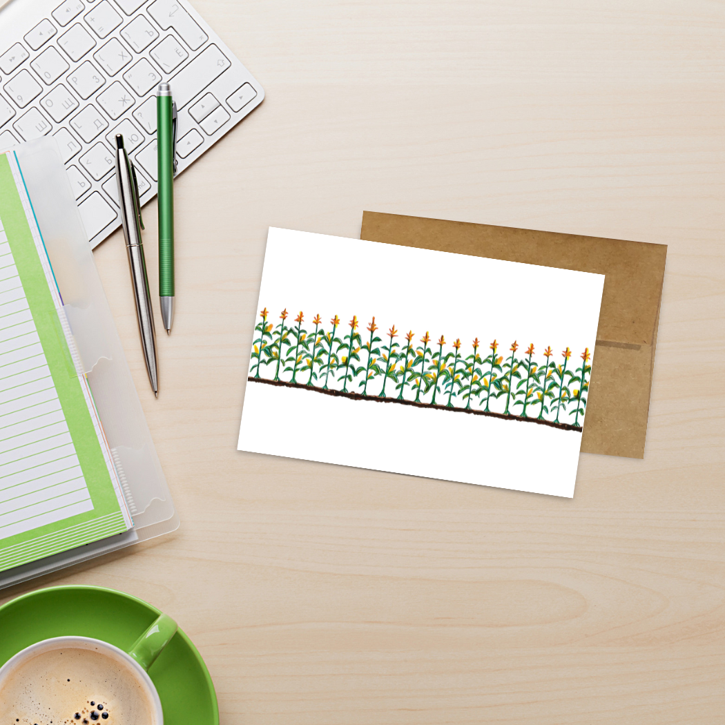Corn Field Greeting Card | Kevin & Kaia