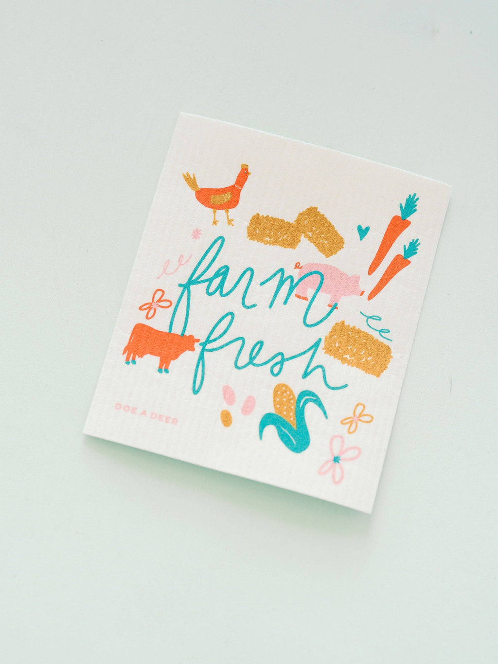 Farm Fresh Swedish Dishcloth | Doe A Deer