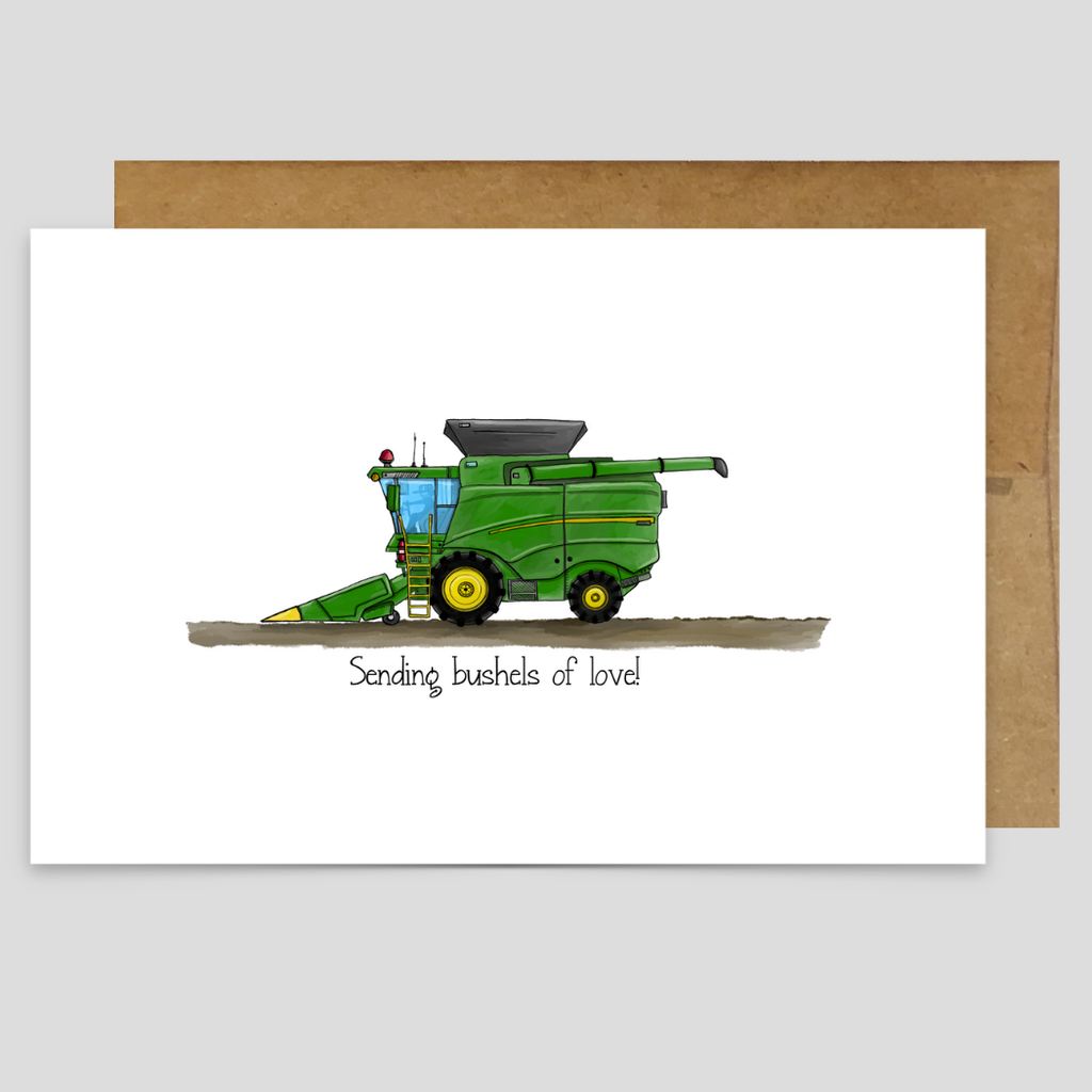 Sending Bushels of Love Greeting Card | Kevin & Kaia