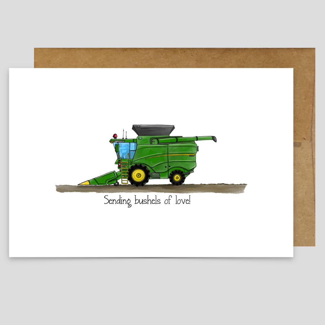 Sending Bushels of Love Greeting Card | Kevin & Kaia
