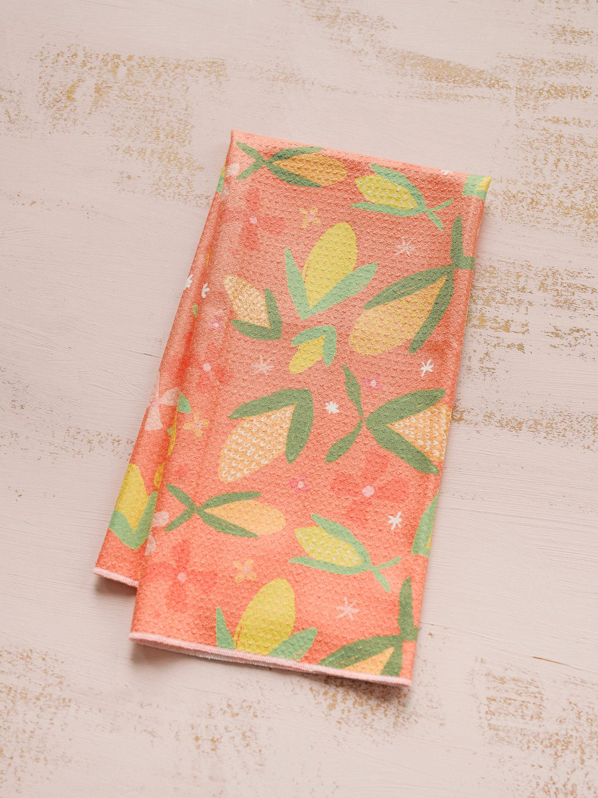 Corn & Flowers Waffle Towel | Doe A Deer