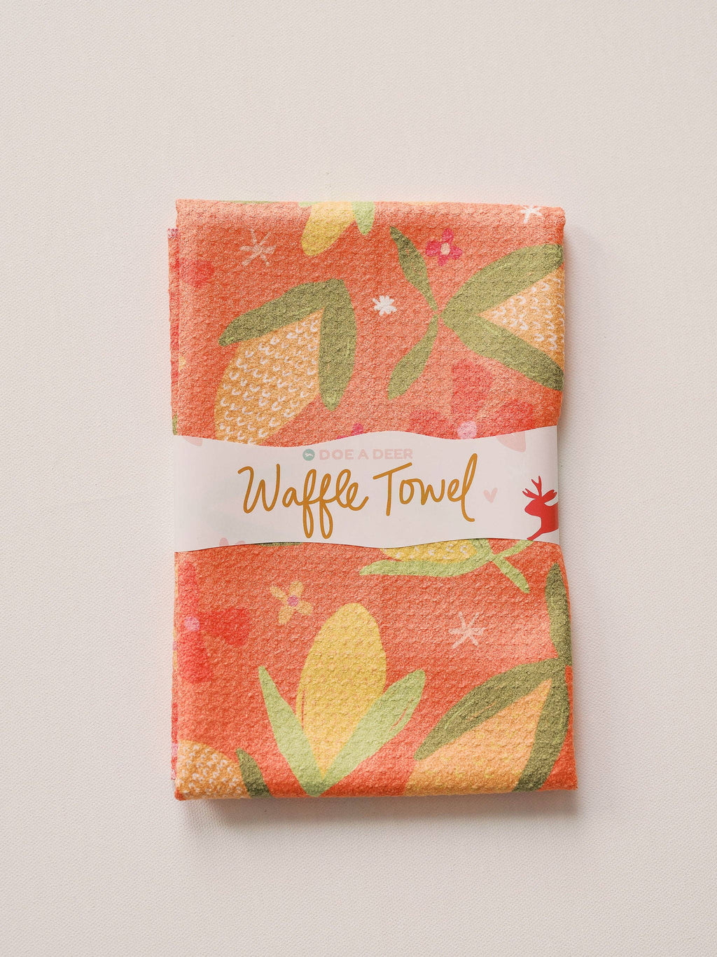 Corn & Flowers Waffle Towel | Doe A Deer
