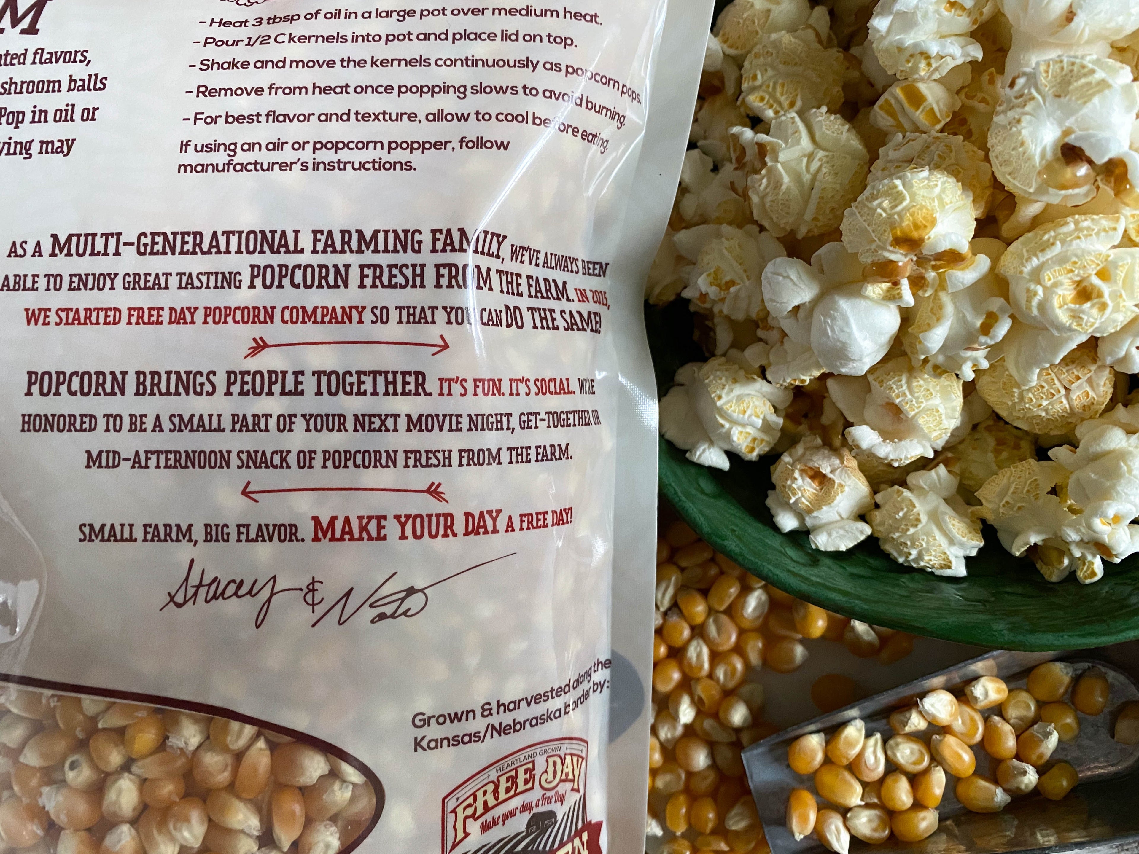 Mushroom Popcorn, 3 lb (48 oz) pouch