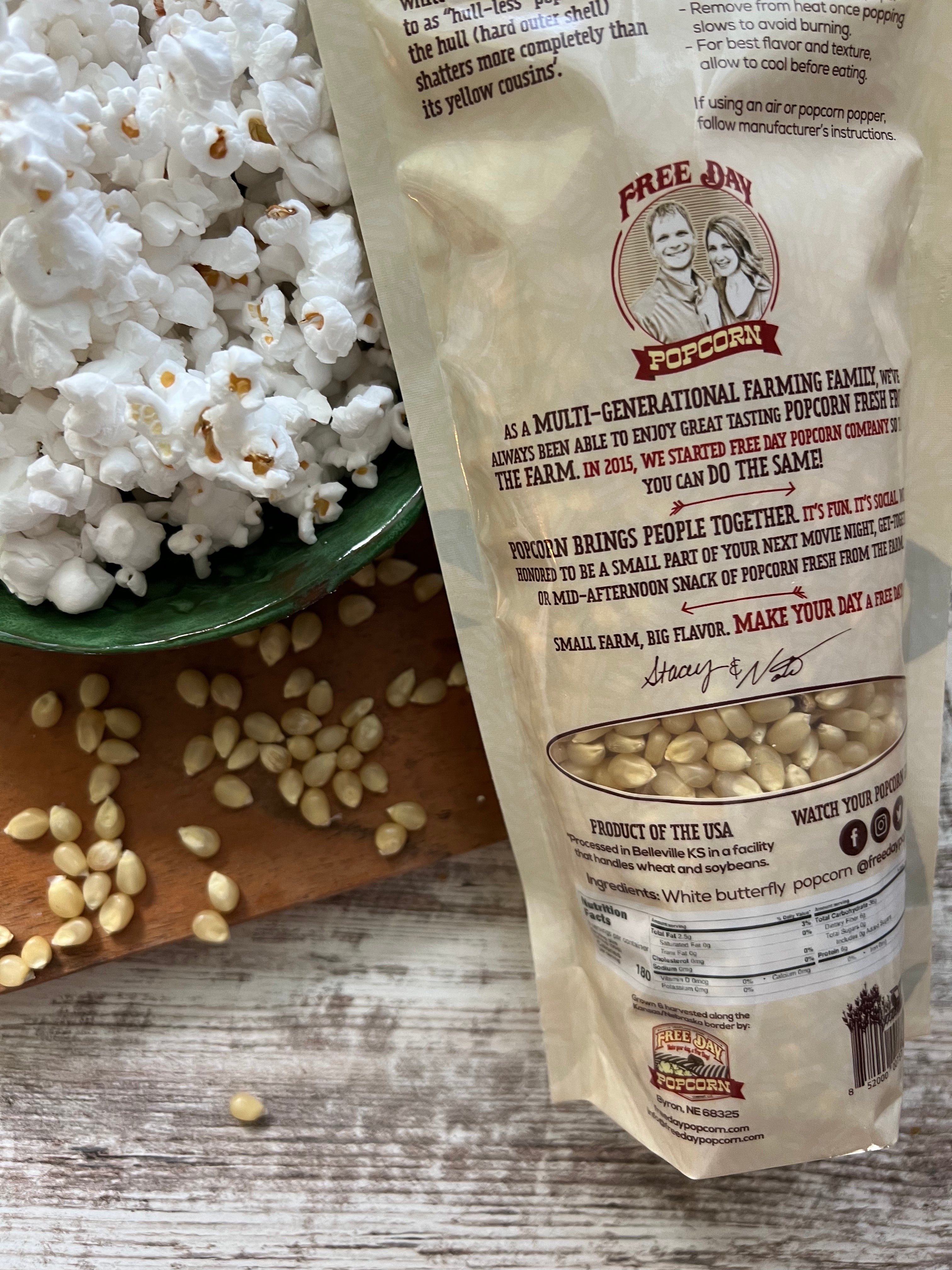 White Butterfly Popcorn, 1 lb (16 oz) pouch